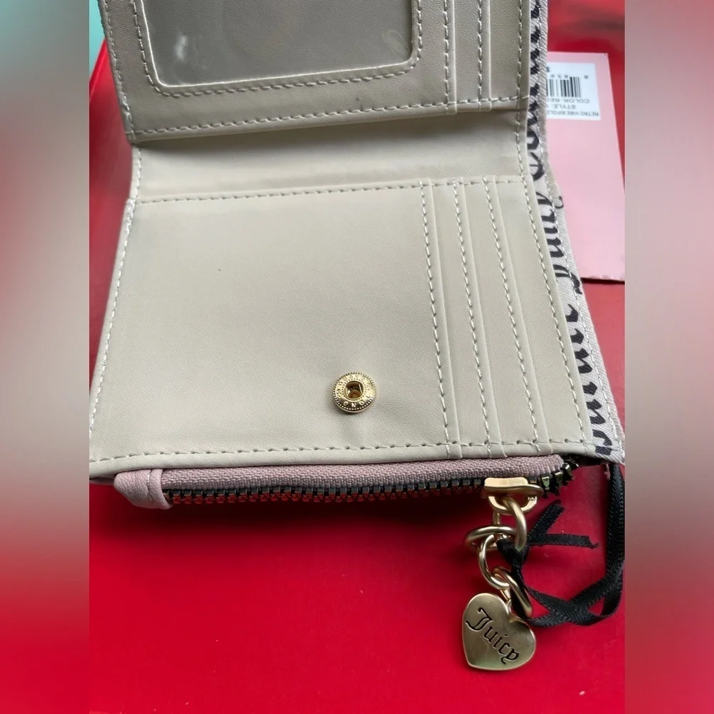 Juicy Couture Wallet,Juicy Couture Blue and Pink Card Holder